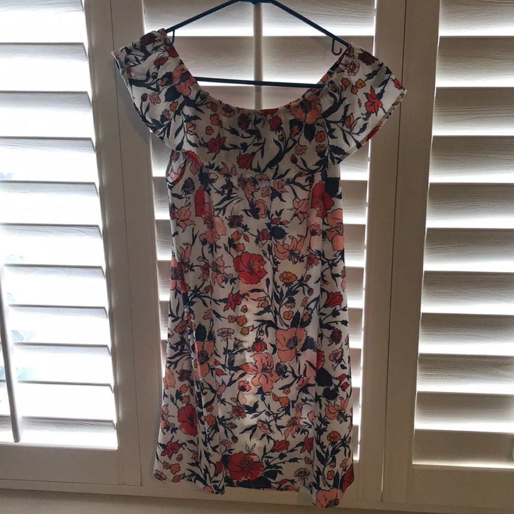 Floral Off the Shoulder Dress